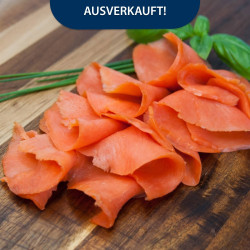 Rotlachsfilet in Scheiben, kaltgeräuchert