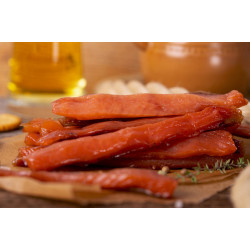Pink salmon filet strips, salted and dried 150g, picture 1