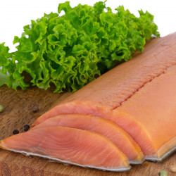 Smoked chum salmon filet 600g/250g, wild catch, from Kamchatka, picture 1