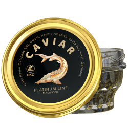 Sturgeon caviar «PLATINUM LINE» 50/100g Glass, picture 1