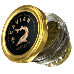 Stör-Kaviar «Platinum Line» 50/100g Glas, Bild 2