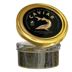 Sturgeon caviar «PLATINUM LINE» 50/100g Glass, picture 5