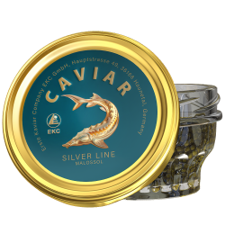 Sturgeon caviar «SILVER LINE» 50/100g Glass, picture 1