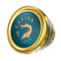 Sturgeon caviar «SILVER LINE» 50/100g Glass, picture 3