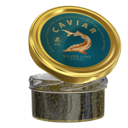 Sturgeon caviar «SILVER LINE» 50/100g Glass, picture 5