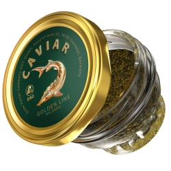 Sturgeon caviar «GOLDEN LINE» 50/100g Glass, picture 2
