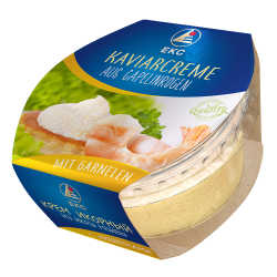 [not available] Caviar cream from capelin roe with prawns