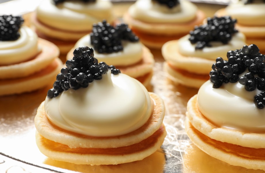 Blinis mit Kaviar der absolute Klassiker