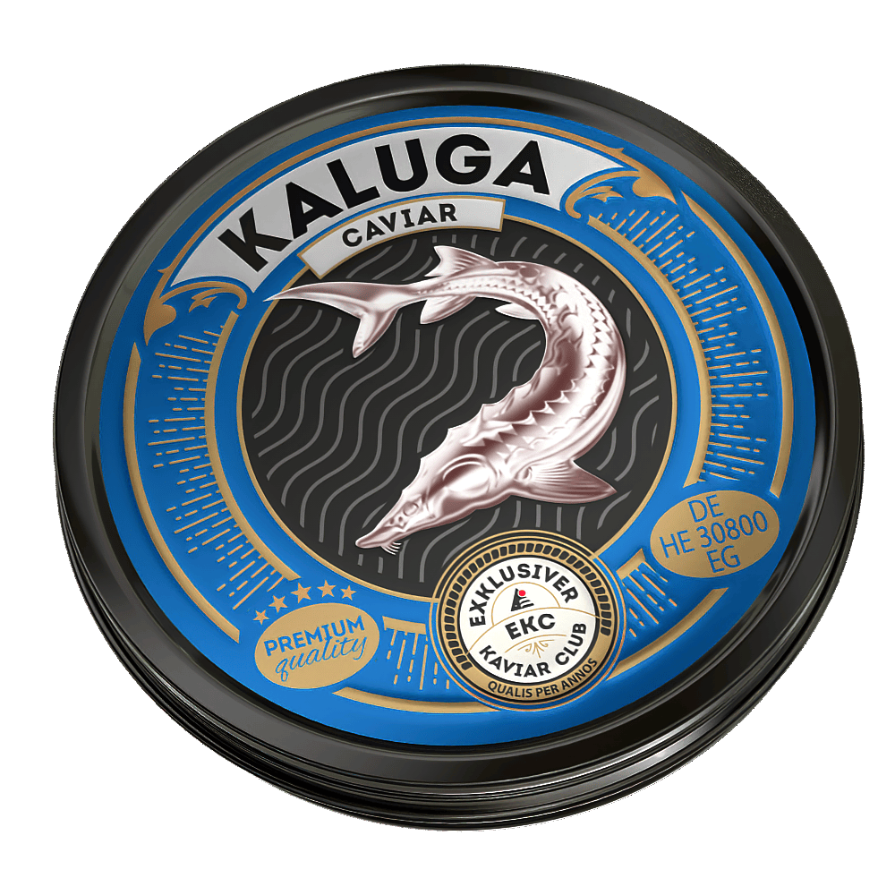 Kaluga Kaviar Set – einzelne Dose Deckelansicht