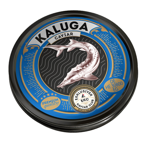 Kaluga Kaviar Set – einzelne Dose Deckelansicht