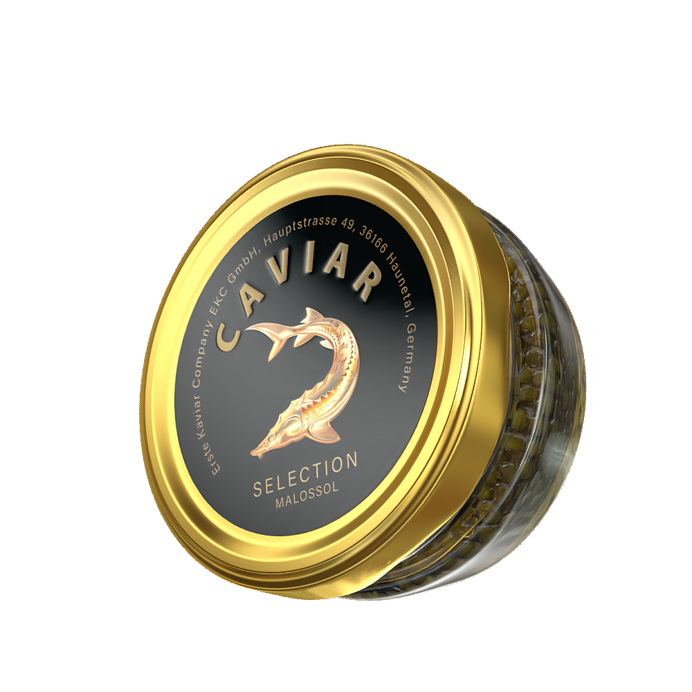 Störkaviar «SELECTION» 25g – Deckelansicht von oben