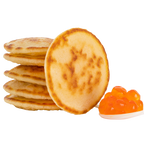 Mini Blinis, 16 Stück – mit Kaviar-Dipschale