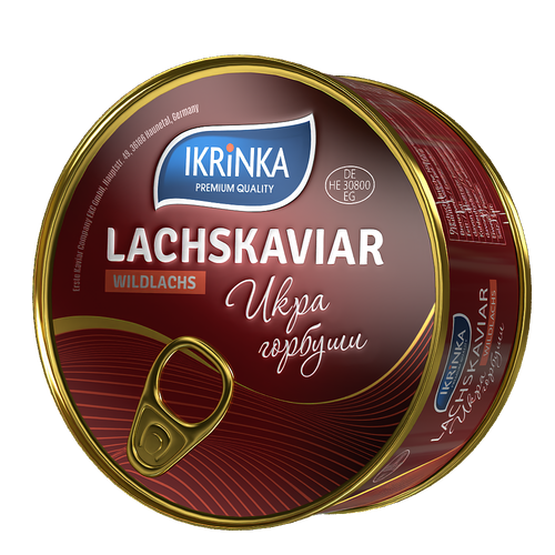Kaviarset «Red Gold» 11 x 300g – einzelne Lachskaviar Dose von oben