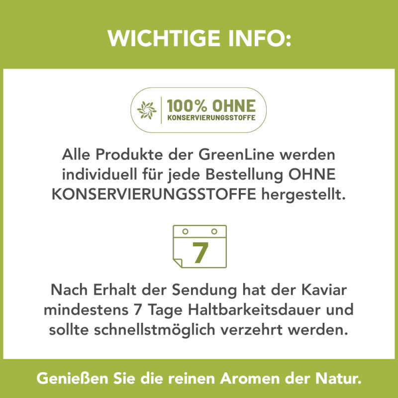 Störkaviar Aktion GreenLine