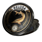 Beluga Kaviar 100g in der Dose – Deckelansicht