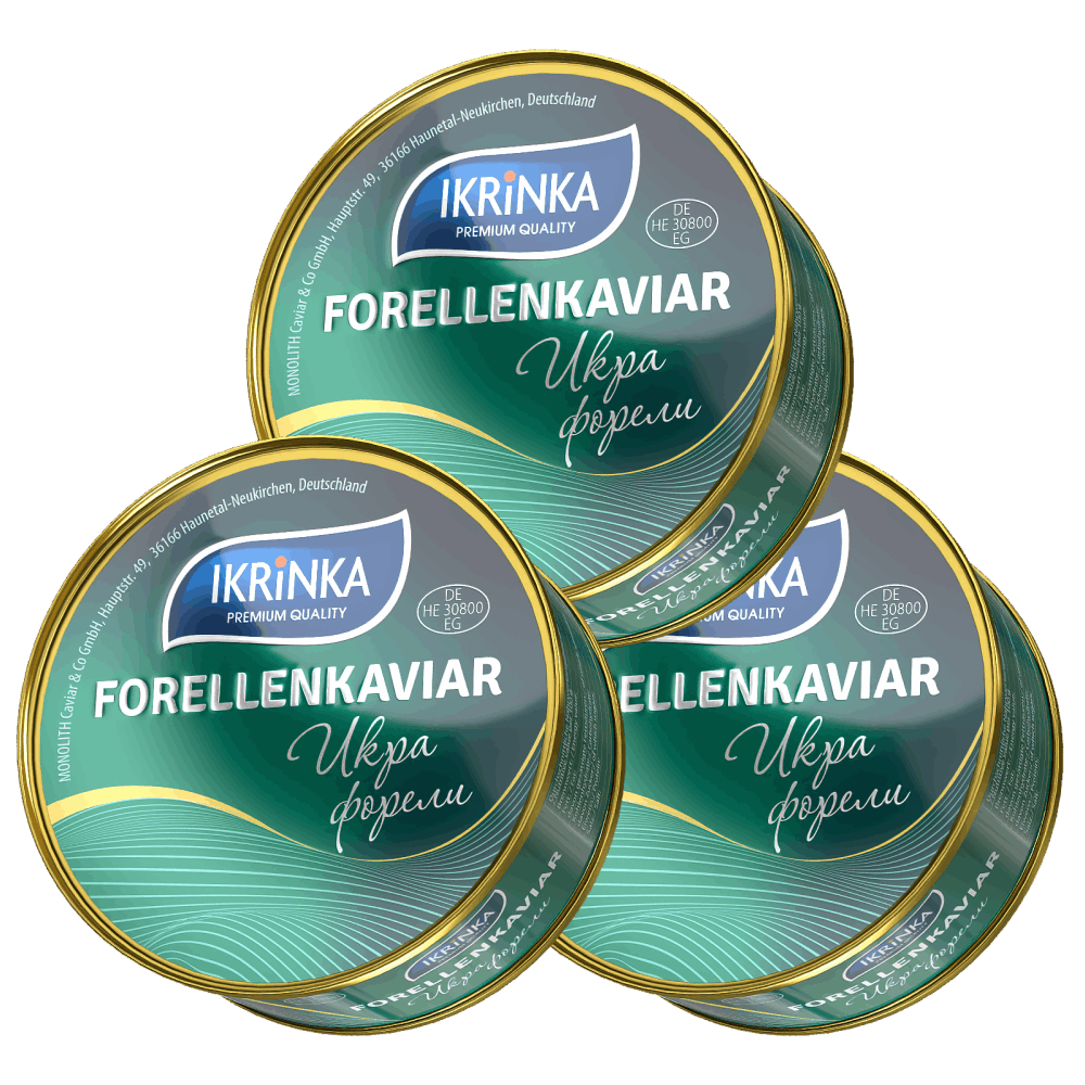 Forellenkaviar Set 3 x 300g