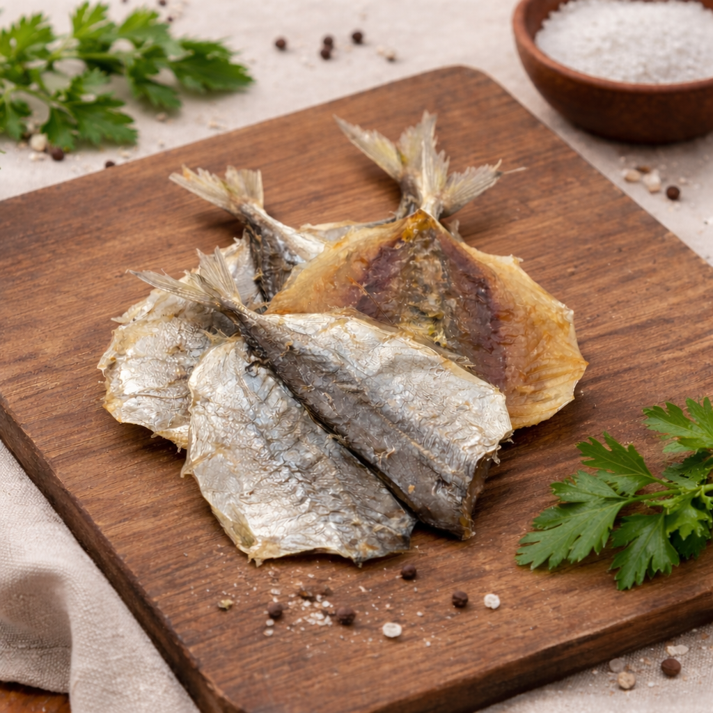 Goldband-Selar Snack getrocknet mit Rauchgeschmack
