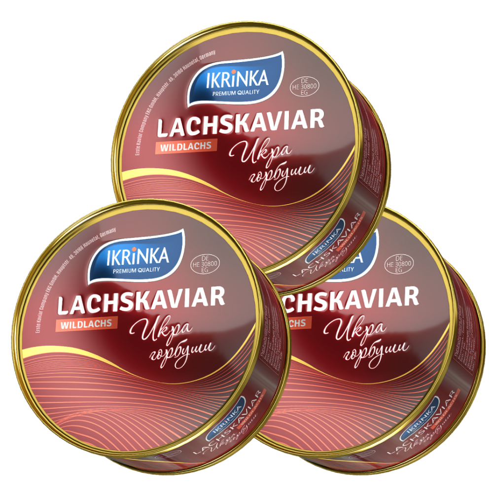 Lachskaviar Gorbuscha Set 3 x 300g