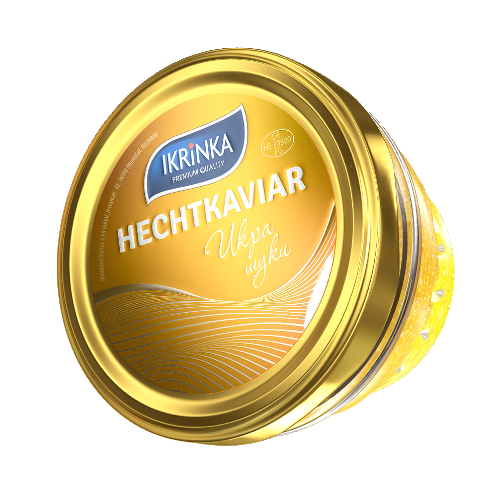 Hechtkaviar 100g im Glas – Frontalansicht