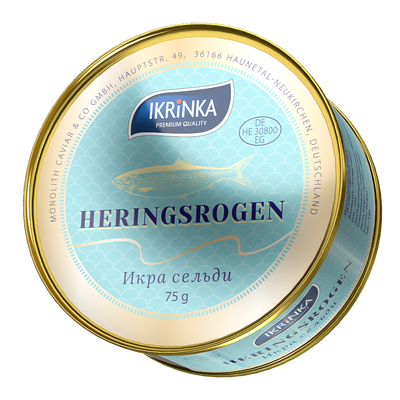 Heringsrogen 75g in der Dose mit IKRiNKA Deckel