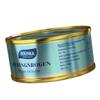Heringsrogen 75g – Dose Seitenansicht mit Nährwertangaben