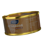 Keta Lachskaviar 95g in der Dose – Seitenansicht mit Etikett