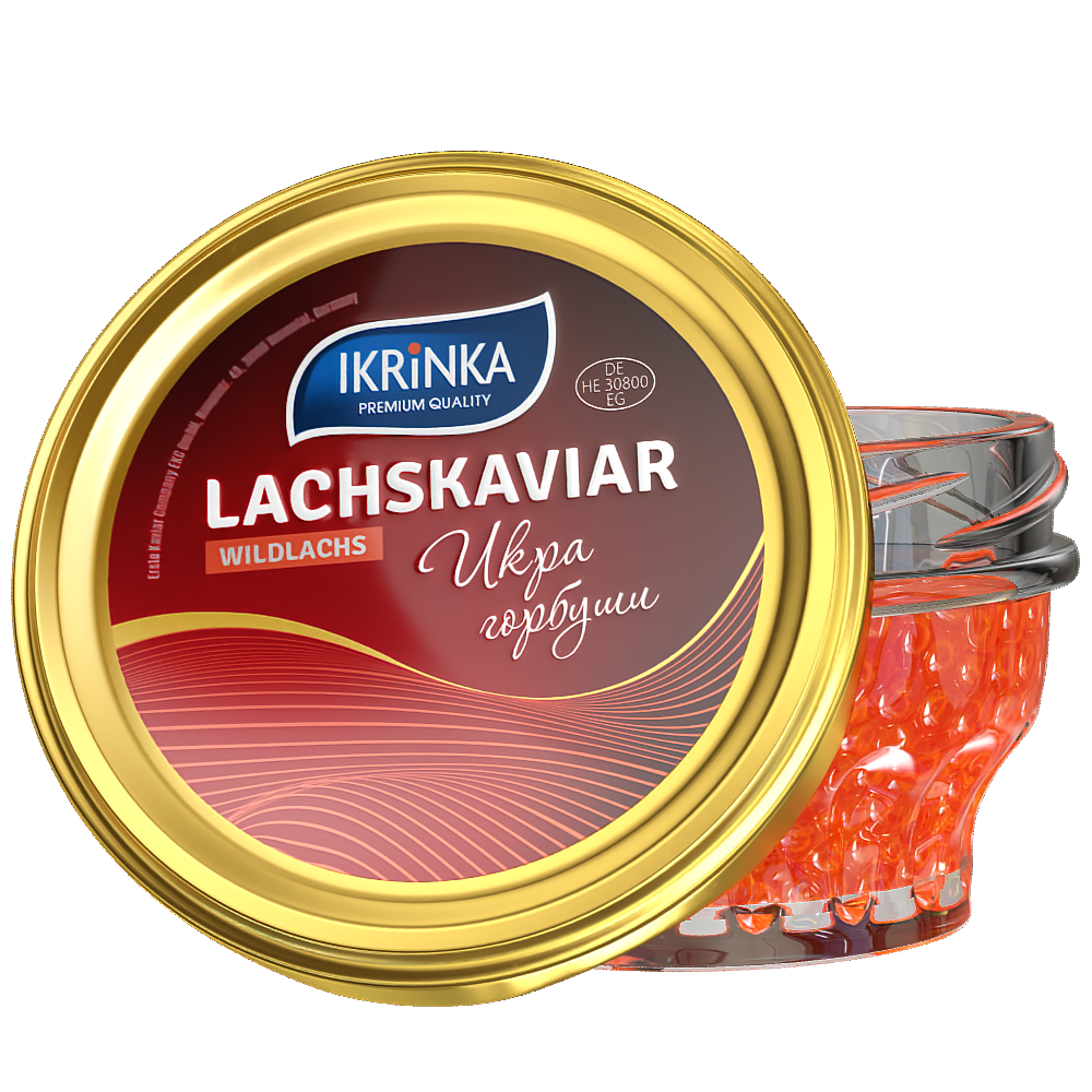 Lachskaviar Gorbuscha «Classic» 100g im Glas – Vorderansicht