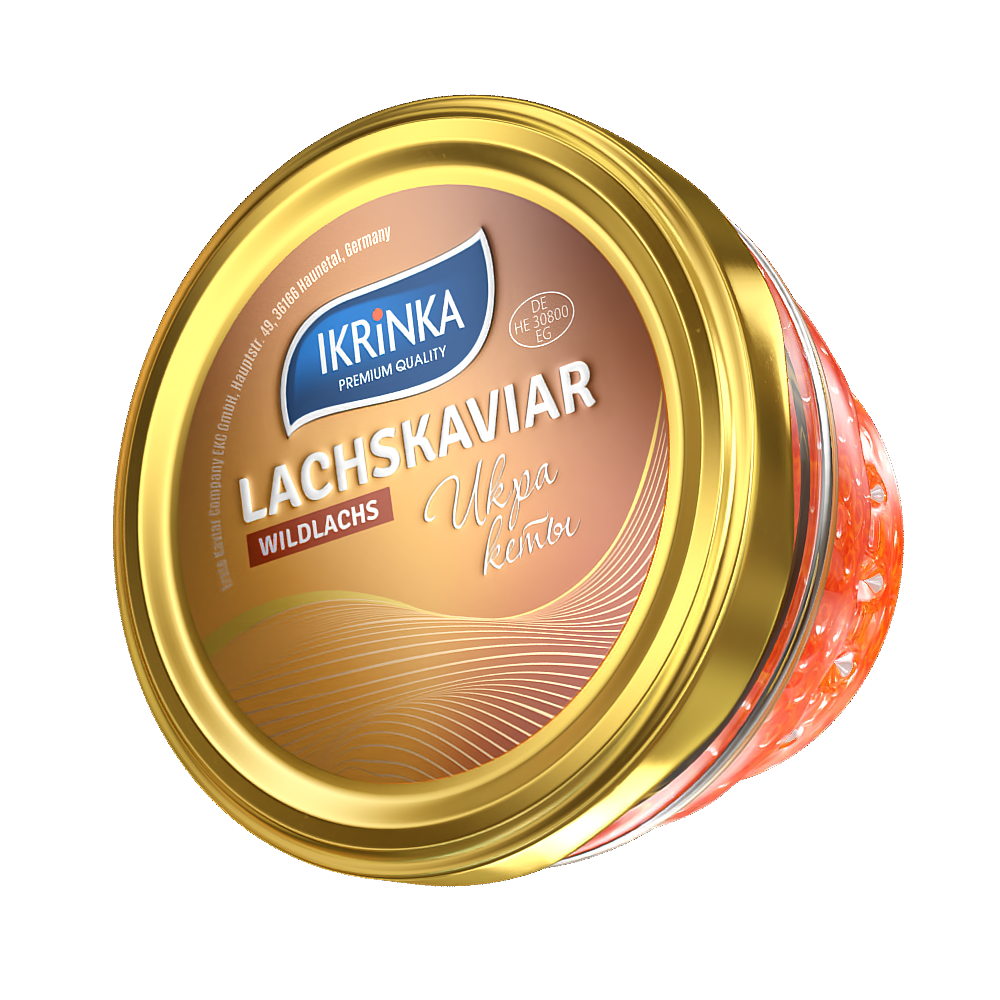 Lachskaviar Keta «Classic» 100g – Deckelansicht