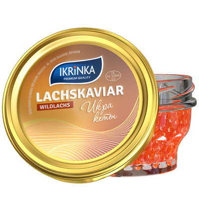 Lachskaviar Keta «Classic» 100g im Glas – Vorderansicht