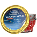 Rotlachskaviar «Classic» – Glas mit rotem Wildfang-Kaviar und goldenem IKRiNKA Deckel