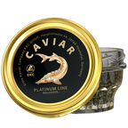 Störkaviar «Platinum Line» 100g im Glas – Deckelansicht