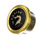 Störkaviar «Platinum Line» 50g im Glas – Frontalansicht mit Kaviar