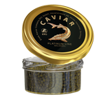 Störkaviar «Platinum Line» 50g im Glas – geöffnetes Glas