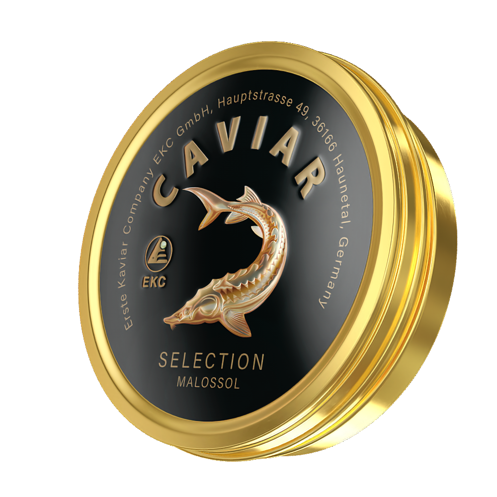 Störkaviar «SELECTION» 500g – Dose Schrägansicht