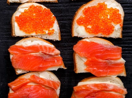 buy salmon trout filet in slices